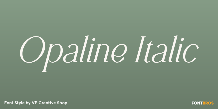 Opaline Italic Poster