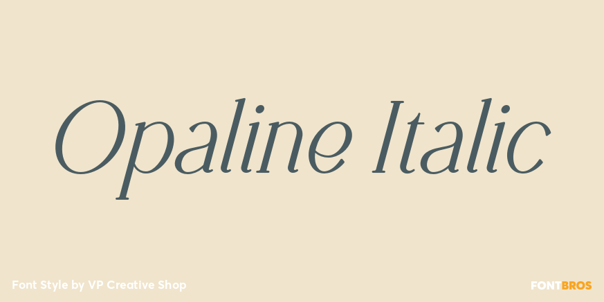 Opaline Italic Poster