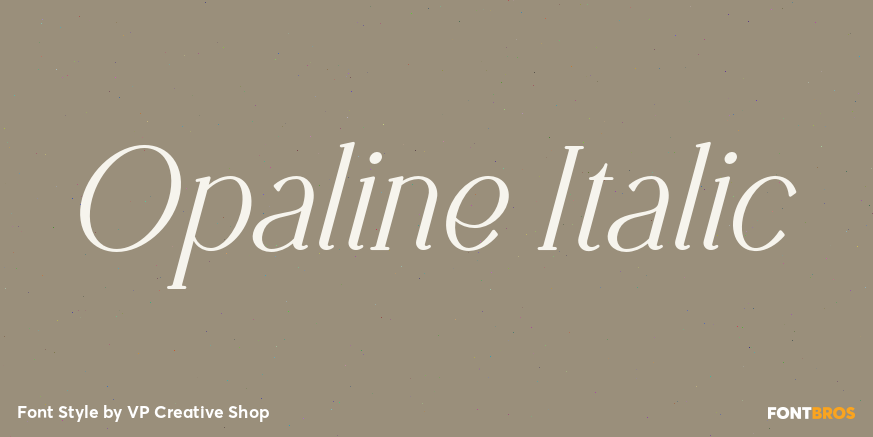 Opaline Italic Poster