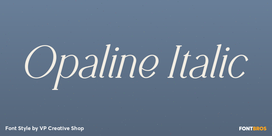Opaline Italic Poster
