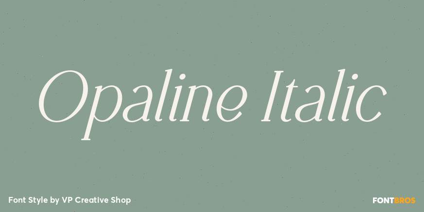 Opaline Italic Poster