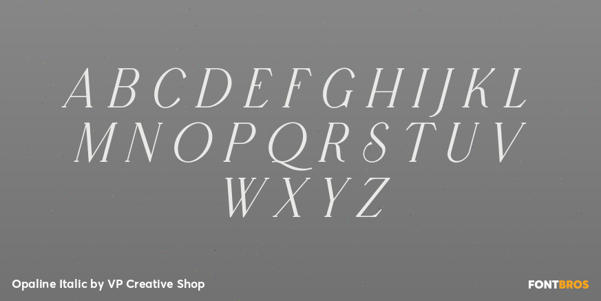 Opaline Italic Font Poster #1