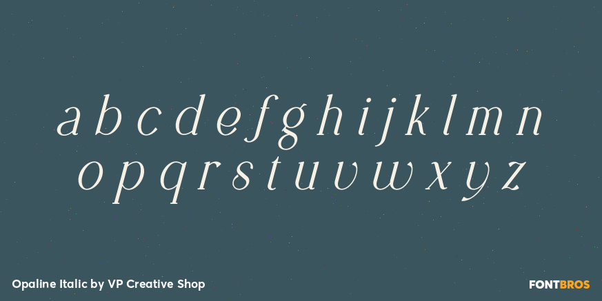 Opaline Italic Font Poster #1