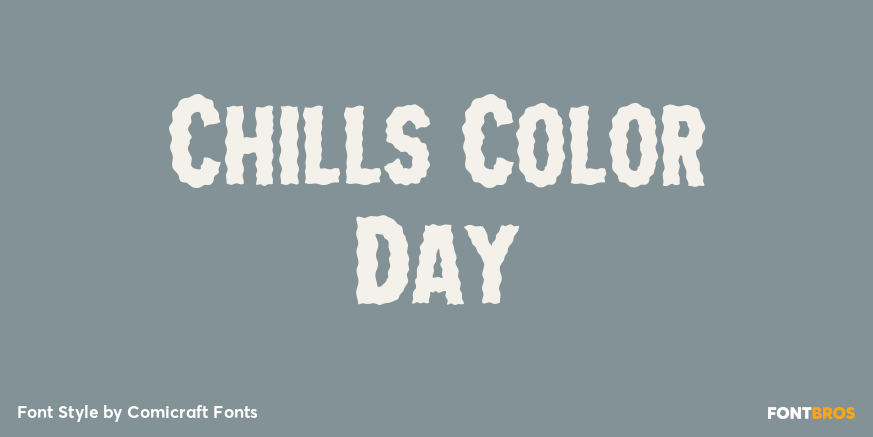 Chills Color Day Font Poster #1