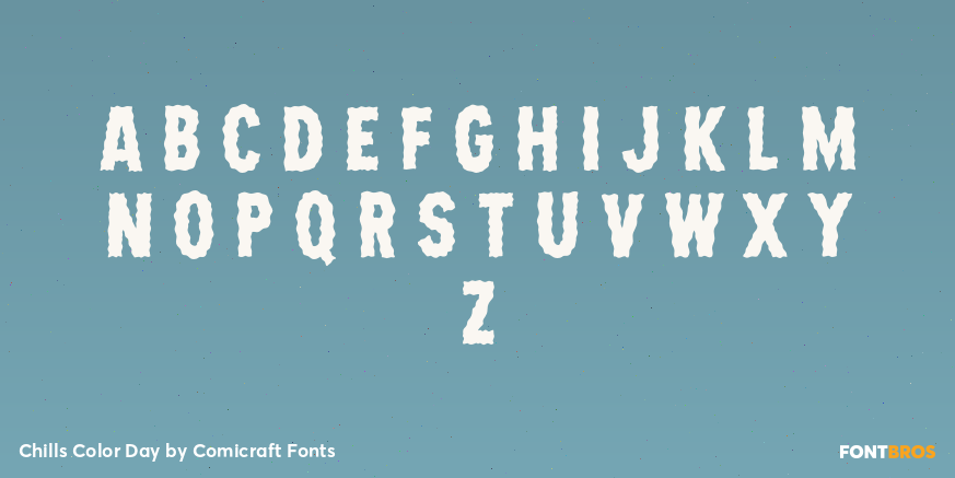 Chills Color Day Font Poster #2