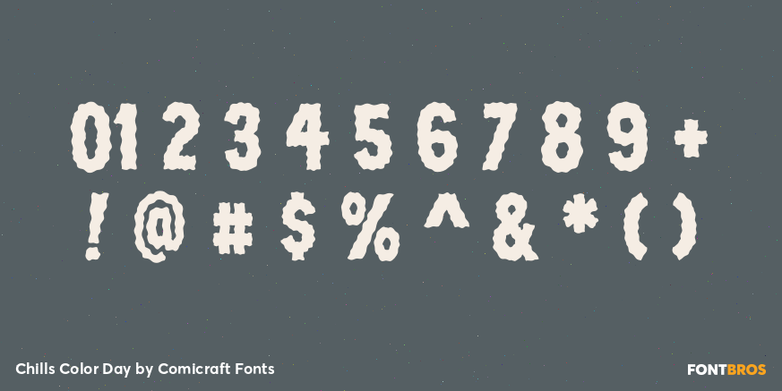 Chills Color Day Font Poster #4
