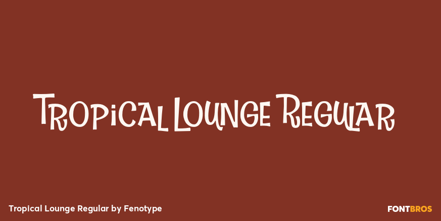 Tropical Lounge Regular Poster
