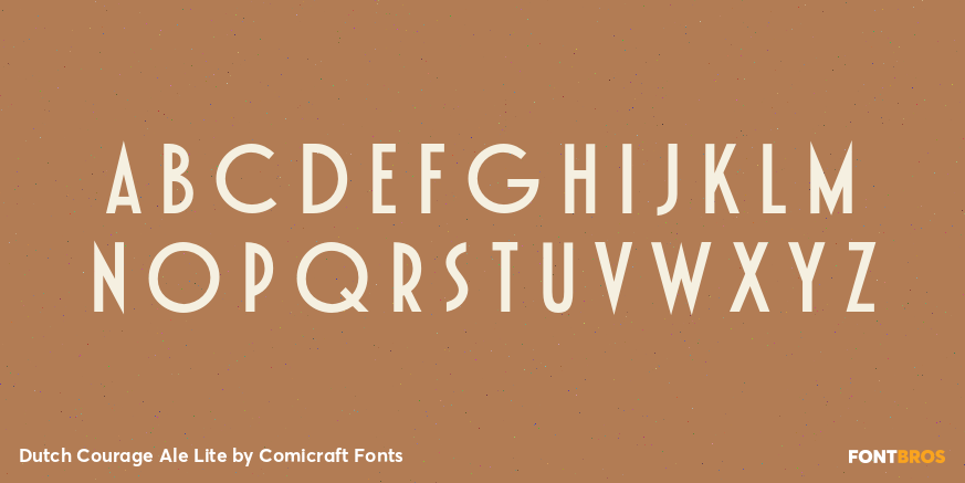 Dutch Courage Ale Lite Font Poster #1