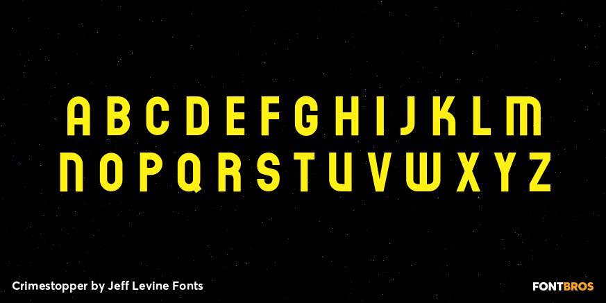 Crimestopper Font Poster #2