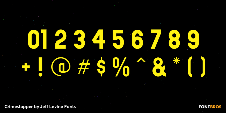 Crimestopper Font Poster #4