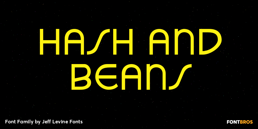 Hash and Beans Font Poster
