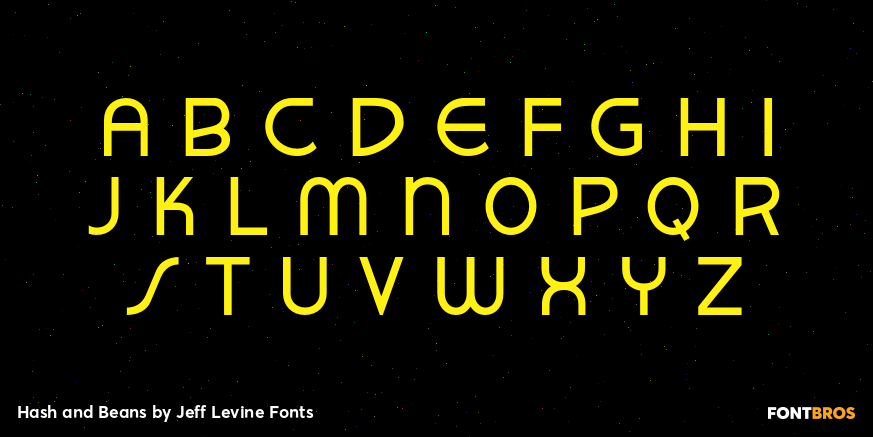 Hash and Beans Font Poster #3