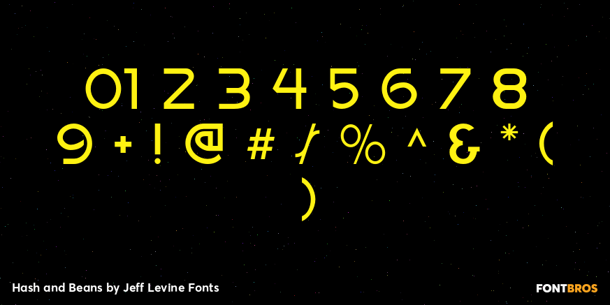 Hash and Beans Font Poster #4