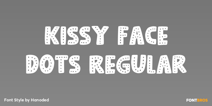Kissy Face Dots Regular Poster