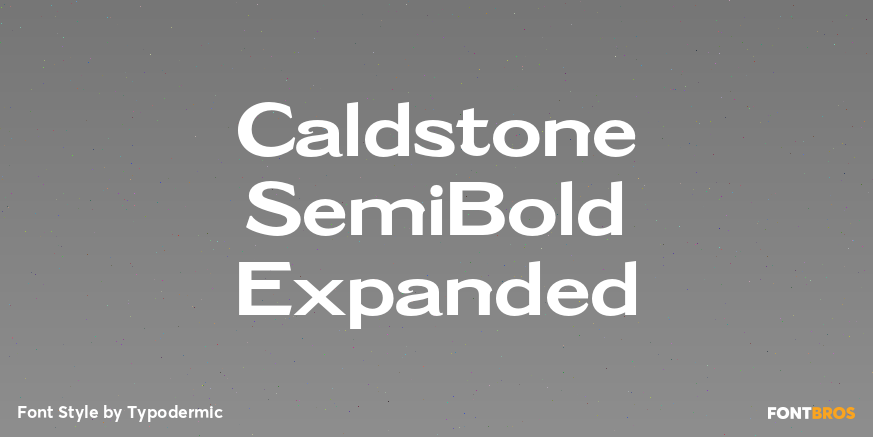 Caldstone SemiBold Expanded Poster