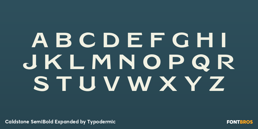 Caldstone SemiBold Expanded Font Poster #2