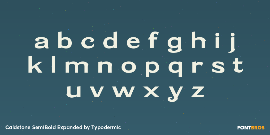 Caldstone SemiBold Expanded Font Poster #3