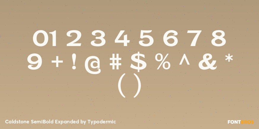 Caldstone SemiBold Expanded Font Poster #4
