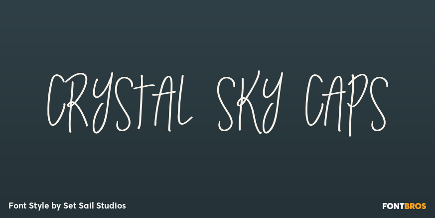 Crystal Sky Caps Font Poster #1
