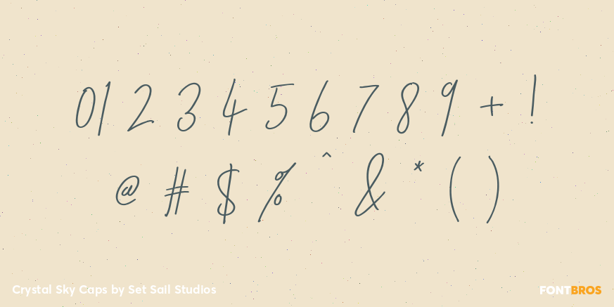 Crystal Sky Caps Font Poster #4