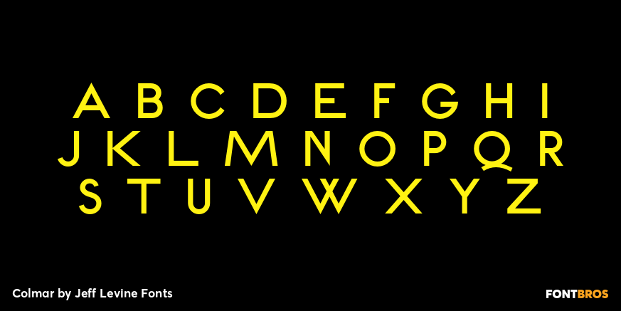 Colmar Font Poster #2