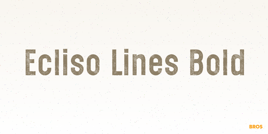 Ecliso Lines Bold Font Poster #1
