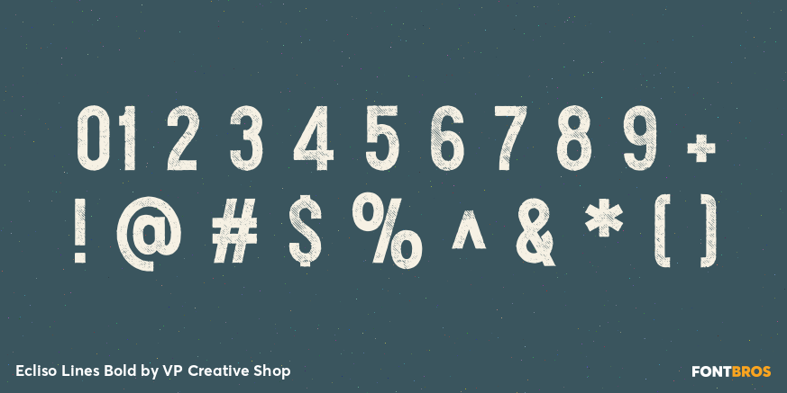 Ecliso Lines Bold Font Poster #4