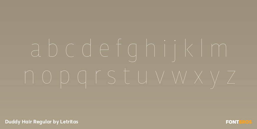 Duddy Hair Regular Font Poster #3