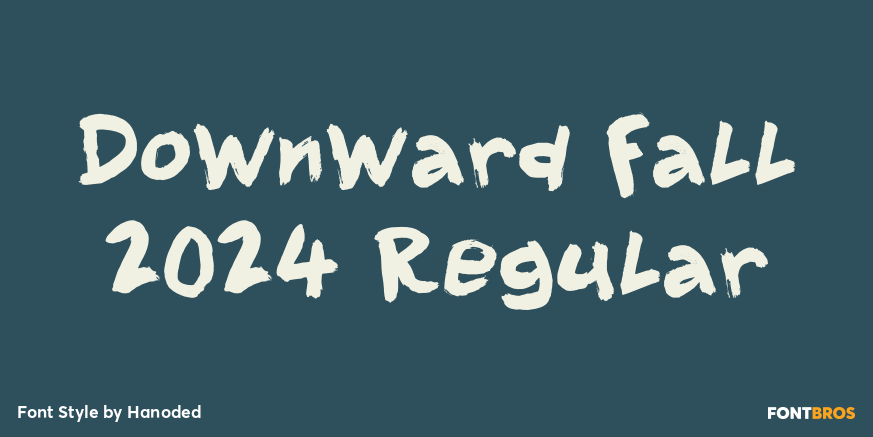 Downward Fall 2024 Regular Poster