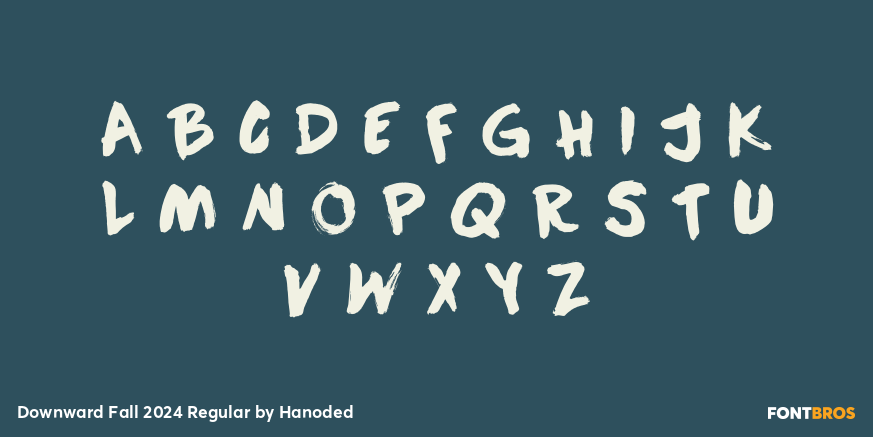 Downward Fall 2024 Regular Font Poster #2