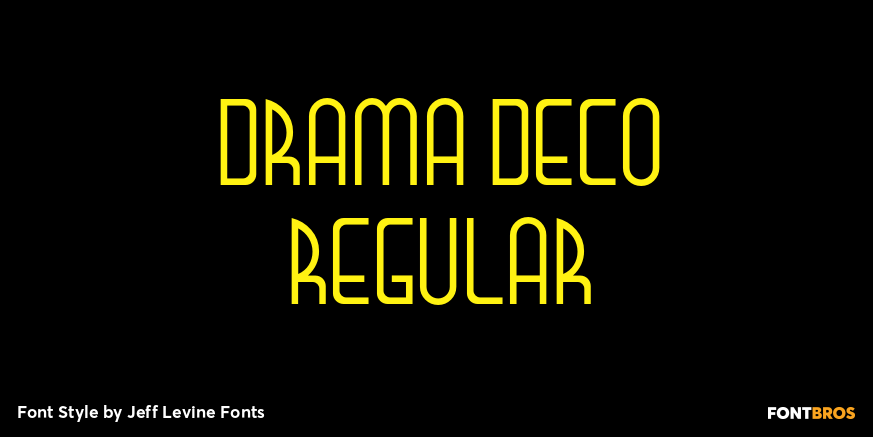 Drama Deco Regular Font Poster #1