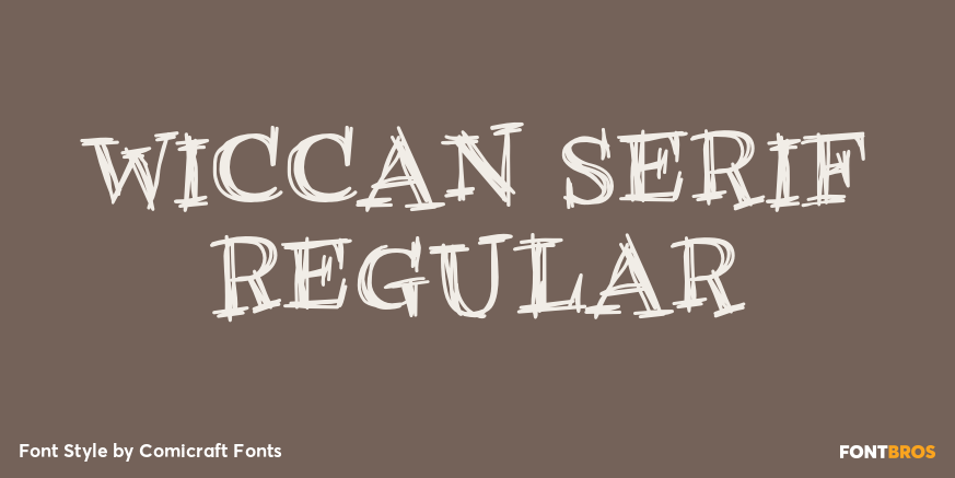 Wiccan Serif Regular Poster