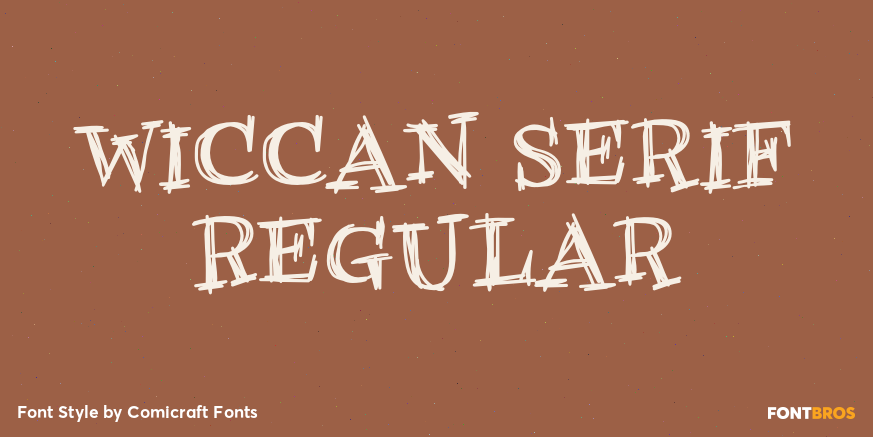 Wiccan Serif Regular Poster
