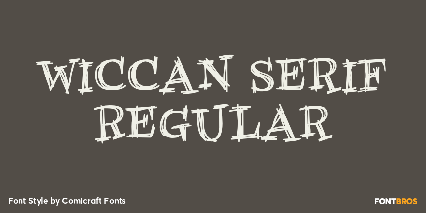 Wiccan Serif Regular Poster
