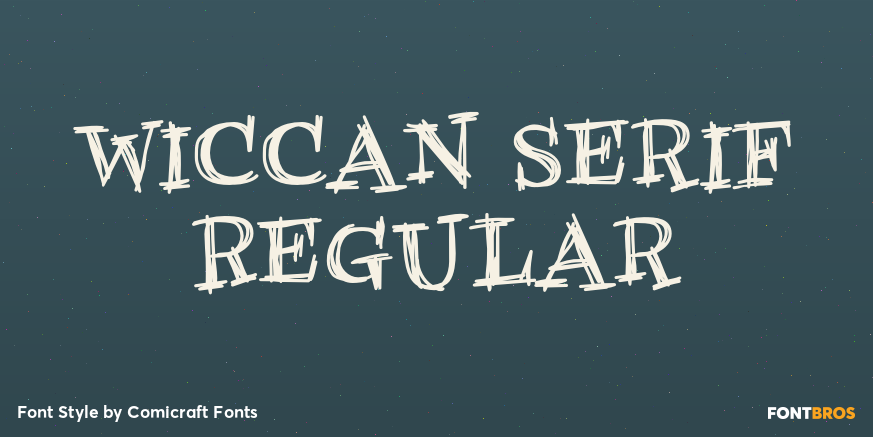 Wiccan Serif Regular Poster