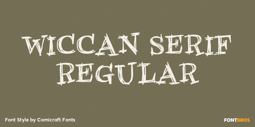 Wiccan Serif Regular Poster