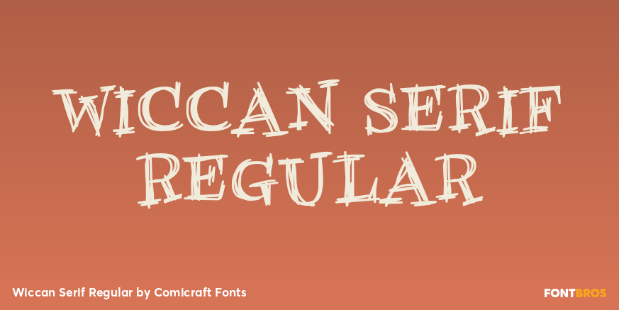Wiccan Serif Regular Poster