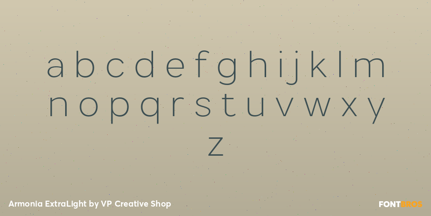 Armonia ExtraLight Font Poster #3