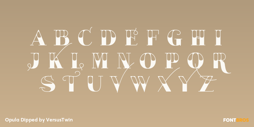 Opula Dipped Font Poster #2