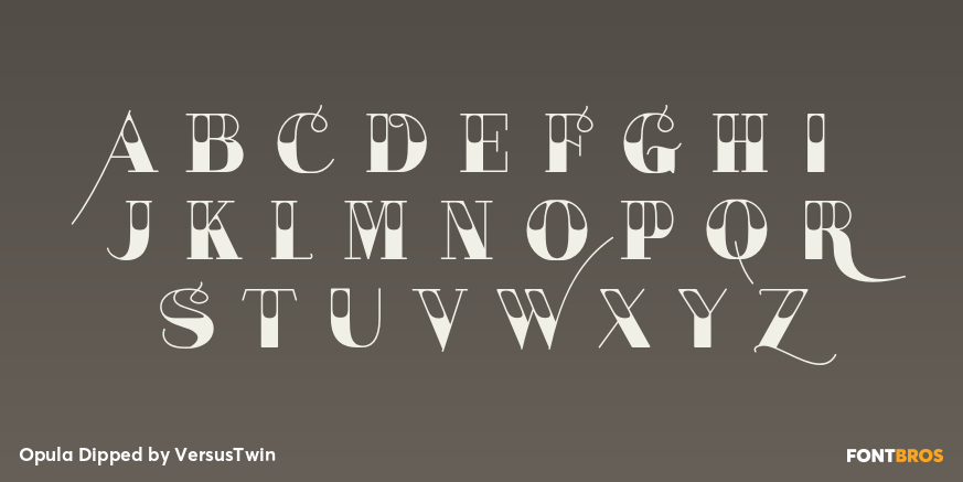 Opula Dipped Font Poster #3