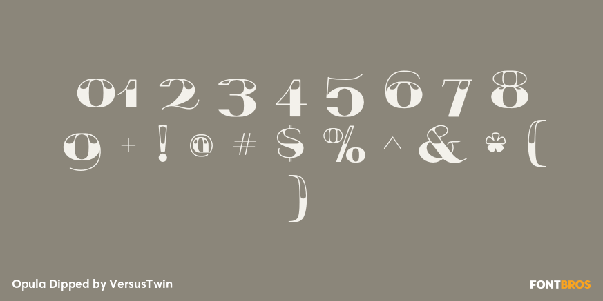 Opula Dipped Font Poster #4