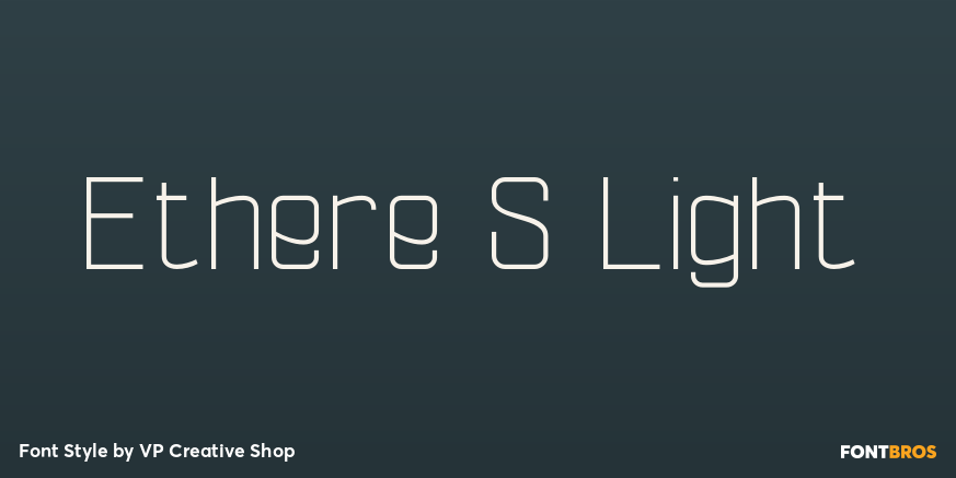 Ethere S Light Font Poster #1
