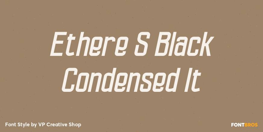 Ethere S Black Condensed It Poster