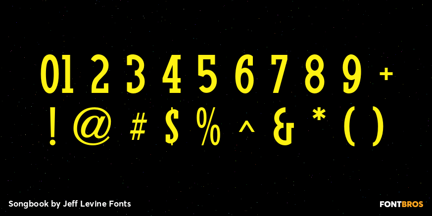 Songbook Font Poster #4