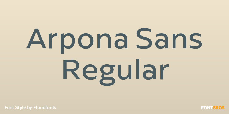 Arpona Sans Regular Poster
