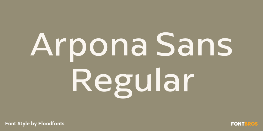 Arpona Sans Regular Poster
