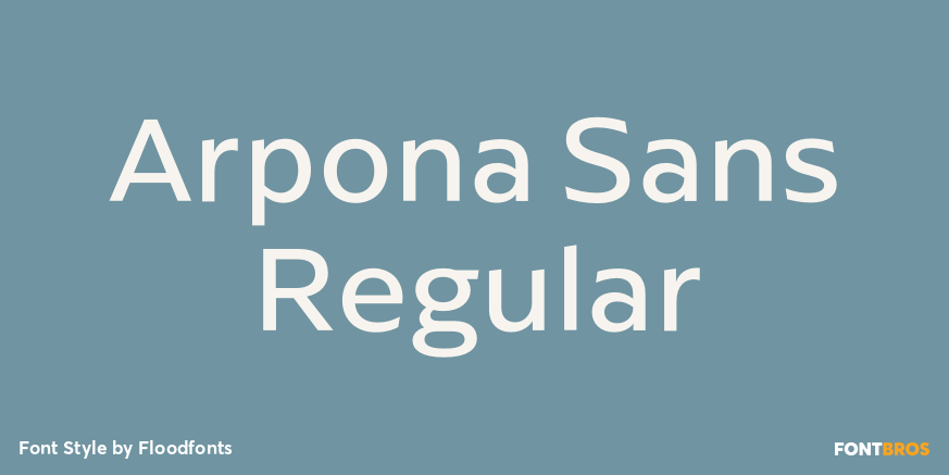 Arpona Sans Regular Poster