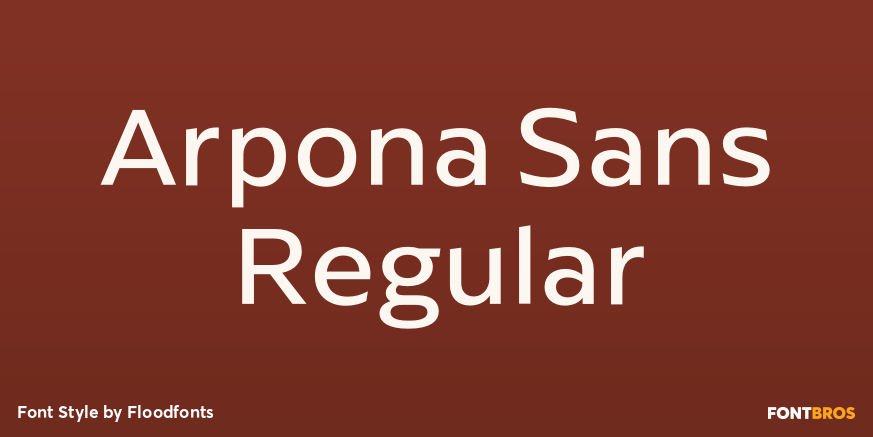 Arpona Sans Regular Poster
