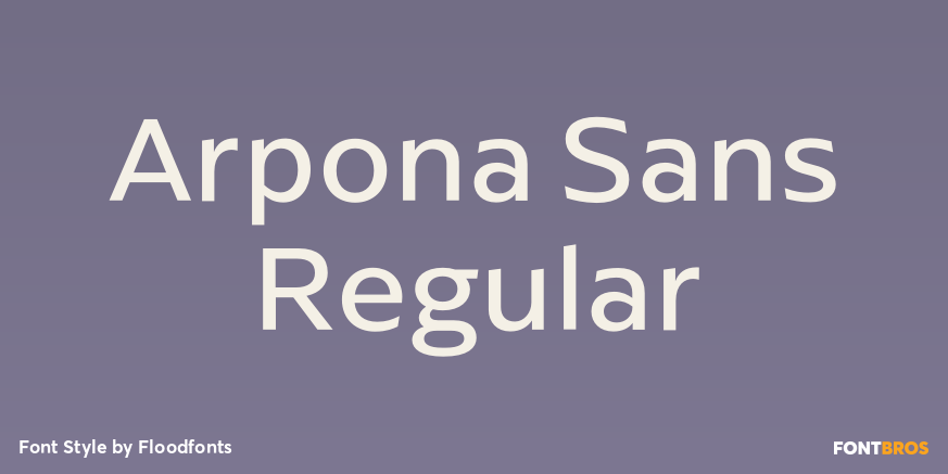 Arpona Sans Regular Poster