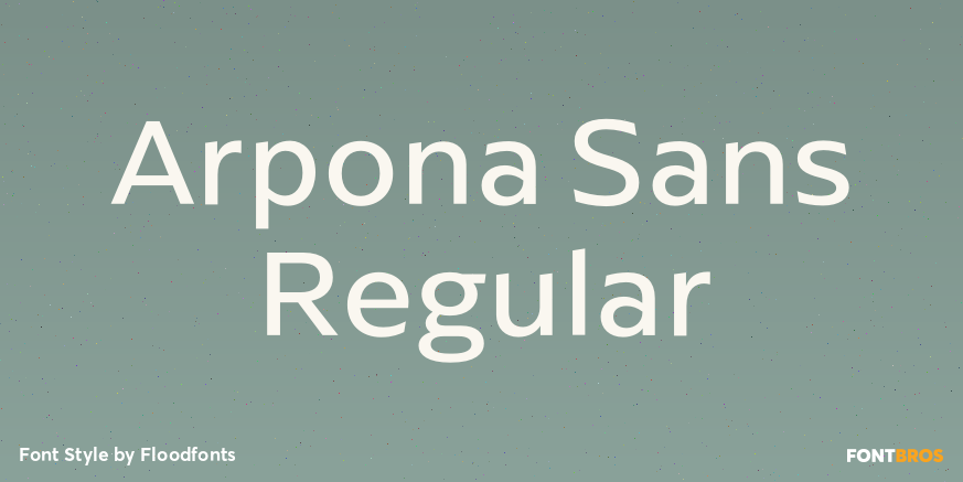 Arpona Sans Regular Poster